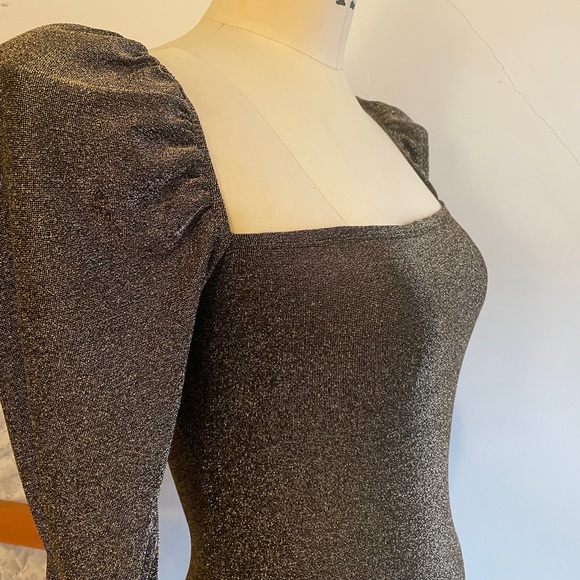 Reformation BRONZE Rahm Dress NWOT - Picture 9 of 15